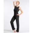 Temps Danse Ribbed Dans Tank Top Riviera zwart