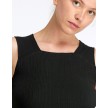 Temps Danse Ribbed Dans Tank Top Riviera zwart 
