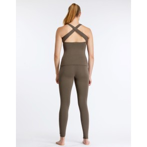 Temps Danse Sport Tank Top met Ondersteuning Anissa Peace bruin achter