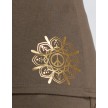 Temps Danse Sport Tank Top met Ondersteuning Anissa Peace bruin logo
