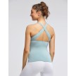 Temps Danse Sport Tank Top met Ondersteuning Anissa Peace licht blauw rug