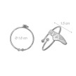 Alista Ring met Ballet Spitzen zilver 18 x 15mm