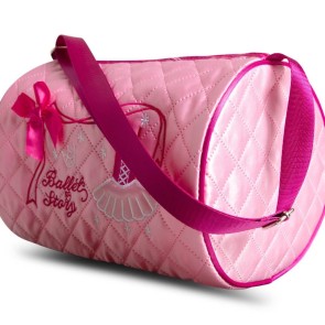 Capezio B284 ballerina sporttas roze zijkant 