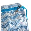 Capezio B283 sporttas blauwe glitters ritssluiting