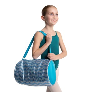 Capezio B283 sporttas blauwe glitters voor ballerinas