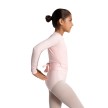 capezio 1045C balletvestje voor meisjes roze zijkant 