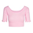 Rumpf RU2715 warm up top zwart roze