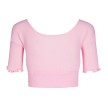 Rumpf RU2715 warm up top roze korte mouwen 