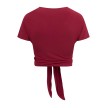 Rumpf RU3850 Liberta dames wikkel top roodgranaat