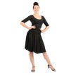 Rumpf RU5752 Adama dames swingrok zwart knielengte