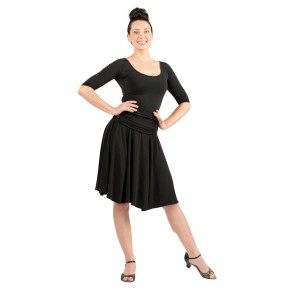Rumpf RU5752 Adama dames swingrok zwart knielengte