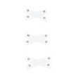 Capezio Snap Elastics voor Volwassenen wit