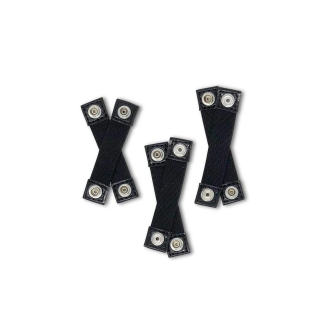Capezio Snap Elastics voor Volwassenen zwart