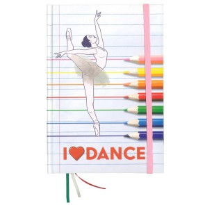 Alista Dancer Basics  Breed Gelinieerd Notitieboekje I Love Dance