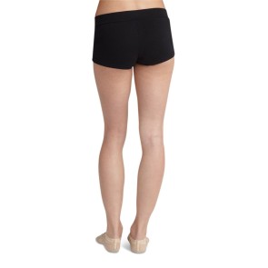 Capezio Short CC600 zwart met een half hoge tailleband