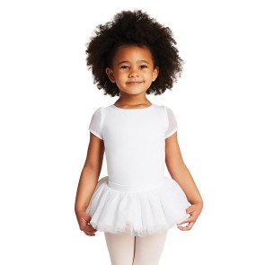 Capezio Meisjes Balletpakje Pofmouwen en Open Rug 11311C