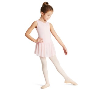 Capezio Meisjes comfortabele Balletpakje met Rokje en Pinch 11309C roze