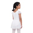 Capezio meisjes Flutter Sleeve Dress wit rug
