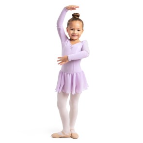 Capezio Meisjes Balletpakje met Rokje en Lange Mouwen 11724C
