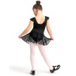 Capezio, 11725C,  Pull-On Skirt, zweart achter