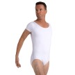 Capezio Heren Short Sleeve Leotard wit