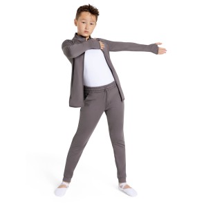 Capezio Studio Collection Kinderen Jacket grijs met een nekhals