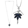 Alista Dancer Basics Alista Ketting Ballerina met Strass Steentjes met blauwe tutu