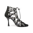 Portdance PD804 Dansschoenen Zwart-Wit Slangenprint