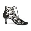 Portdance PD804 Dansschoenen Zwart-Wit Slangenprint