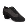 Portdance PDNEO 701 Fashion Trainingsschoenen Zwart Nubuck Glitter