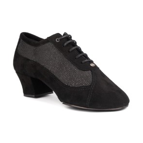 Portdance PDNEO 701 Fashion Trainingsschoenen Zwart Nubuck Glitter