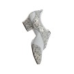 Diamant-Dames-Dansschoenen 188-134-607 zilver met flexibel splitzool