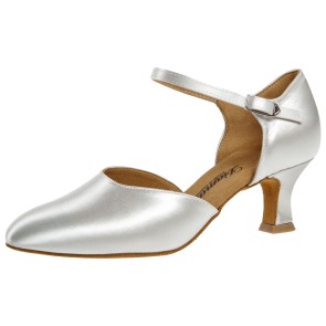 Diamant Dames wit Satijn Ballroomsschoenen 051-068-092