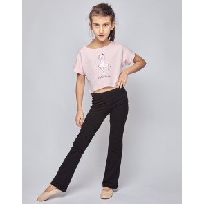 Temps Danse Agile jr. Papillon dansshirt met Ballerina voor Meisjes Roze