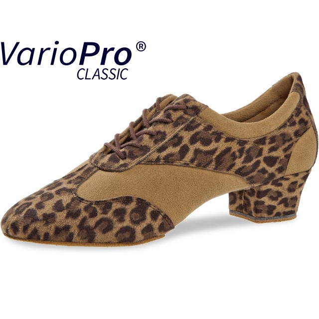 Diamant 188-234-609 dames dansschoenen luipaard print trainingsschoen dichte neus