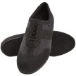 Diamant 123-425-563 Heren danssneaker Dansschoenen zwart nubuck denim look
